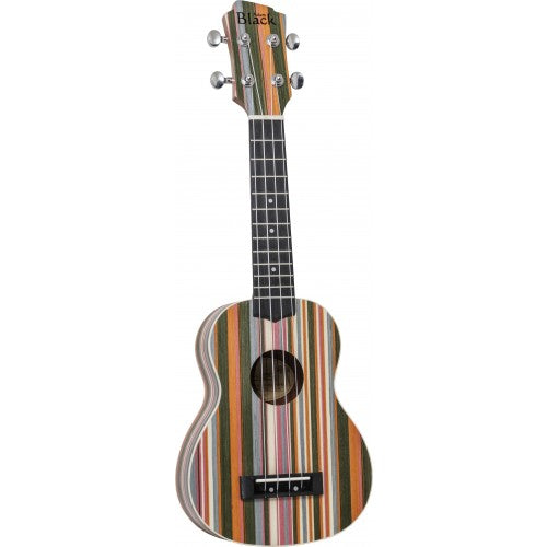Adam Black Soprano Ukulele - Rainbow Stripes