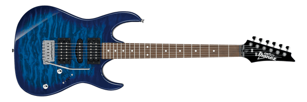 Ibanez GRX70QA-TBB Transparent Blueburst