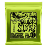 Ernie Ball REGULAR SLINKY NICKEL WOUND ELECTRIC GUITAR STRINGS - 10-46 GAUGE