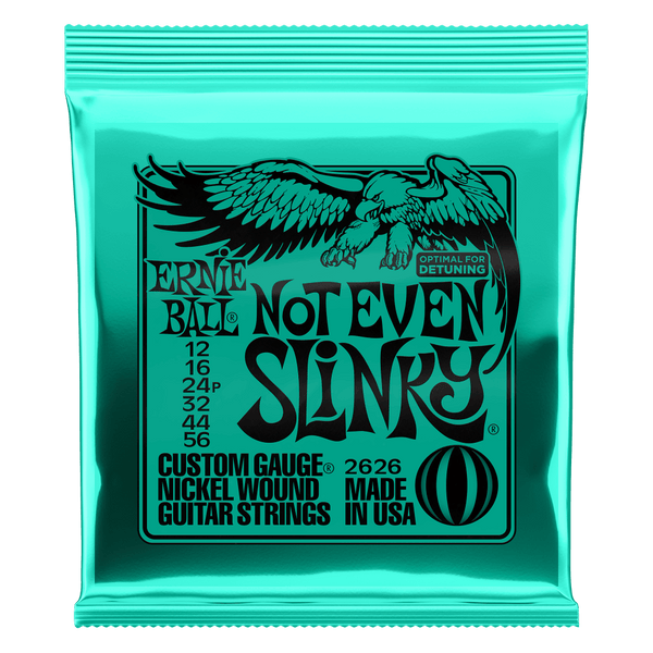 Ernie Ball NOT EVEN SLINKY NICKEL WOUND ELECTRIC GUITAR STRINGS - 12-56 GAUGE