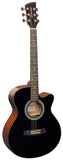 Brunswick BTK50 Grand Auditorium Electro-Acoustic Guitar - Black