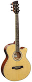 Brunswick BTK50 Grand Auditorium Electro-Acoustic Guitar - Natural