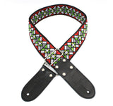 DSL JAC20-HAZERED 2” jacquard woven guitar strap