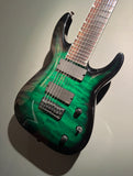 Jackson SlatFX QMG 3-8 Transparent Green 8-string (used)