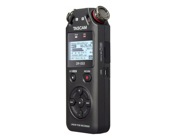 Tascam DR-05X stereo handheld audio recorder