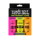 Ernie Ball Instrument Care Kit 3-pack with microfibre polishing cloth