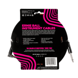 Ernie Ball Braided Instrument Cable Straight/Angle 10ft - Pumpkin Pie