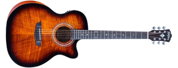 Washburn WCG12FCE Cognac Burst Electro-Acoustic Guitar
