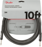 Fender 10ft Professional Series Instrument Cable - Grey Tweed