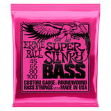 Ernie Ball SUPER SLINKY NICKEL WOUND ELECTRIC BASS STRINGS - 45-100 GAUGE