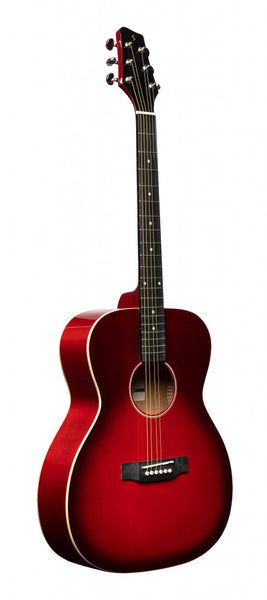 SA35-A Transparent Red Auditorium Acoustic Guitar