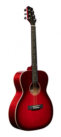 SA35-A Transparent Red Auditorium Acoustic Guitar
