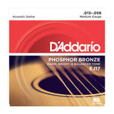 D'Addario EJ17 Phosphor Bronze, Medium, 13-56, acoustic guitar strings